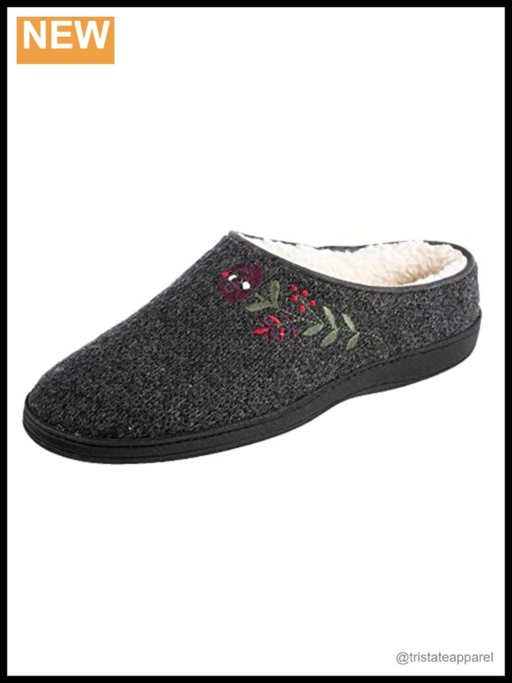 Acorn Flora Hoodback Slippers Soft Berber Lining Rubber Sole